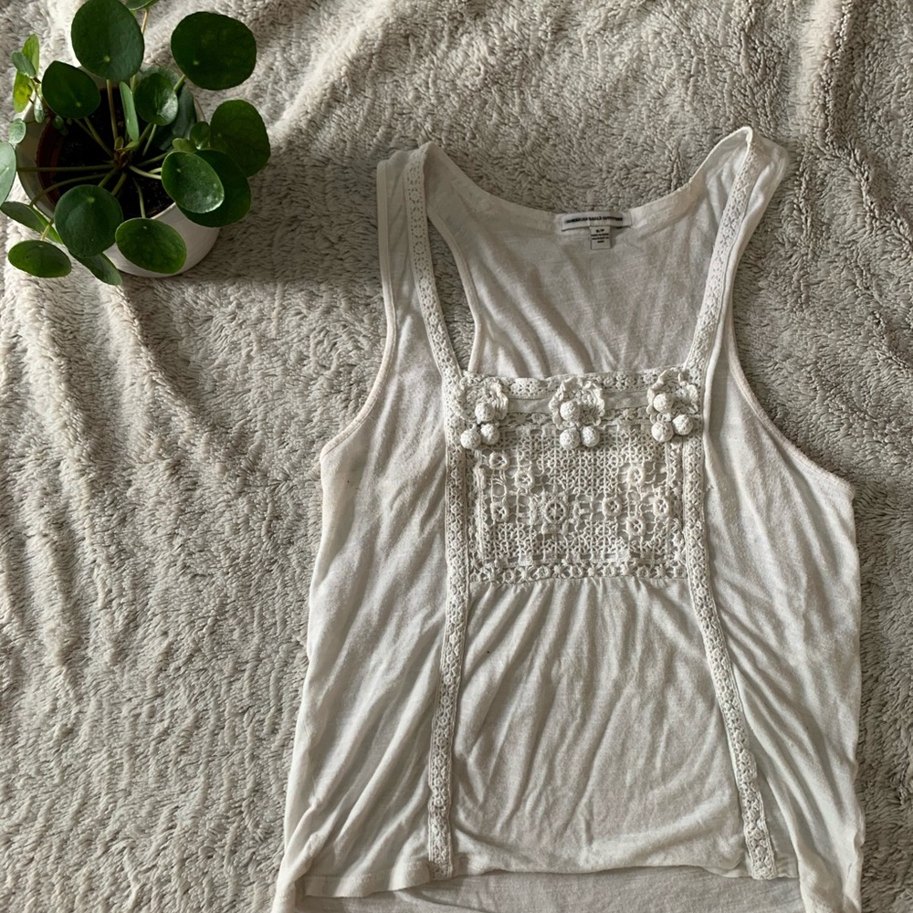American Eagle Pom Pom Tank